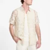 Chemise à motif floral dévoré Chemise à motif floral dévoré