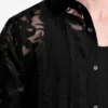 Chemise à motif floral dévoré
