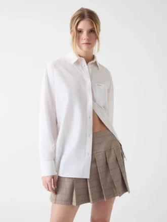 Chemise à rayures et blocs de couleur