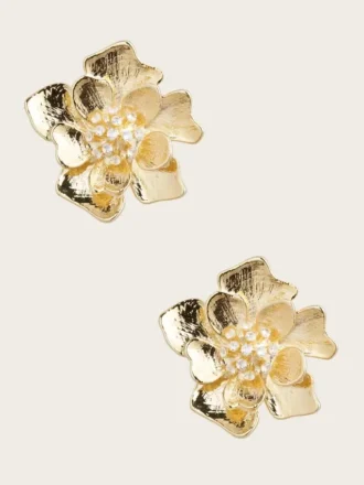 Clou d&rsquo;oreille fleur doré
