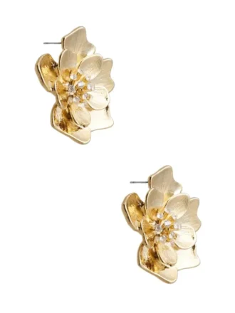 Clou d&rsquo;oreille fleur doré