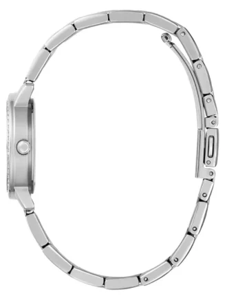 Coffret de montre analogique argentée