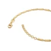 Collier à maillons carrés dorés