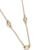 Collier à maillons en forme de bambou dorés