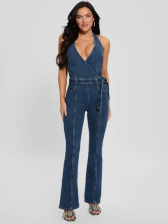 Combinaison dos nu en denim Eco Claire