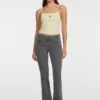 Crop top à étoiles brodées