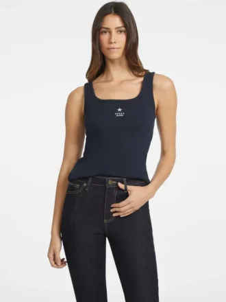 Débardeur slim brodé d&rsquo;une étoile