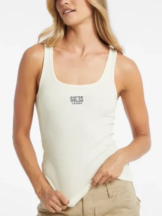 Débardeur slim à logo brodé