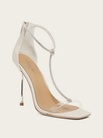 Escarpins à talon aiguille Olivia avec bride en T et strass