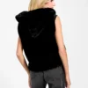 Gilet à capuche en fausse fourrure Sophy