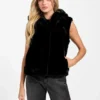 Gilet à capuche en fausse fourrure Sophy