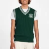 Gilet Eco Holden à col en V et maille torsadée