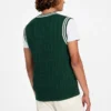 Gilet Eco Holden à col en V et maille torsadée