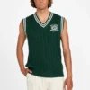 Gilet Eco Holden à col en V et maille torsadée