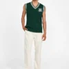 Gilet Eco Holden à col en V et maille torsadée