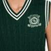 Gilet Eco Holden à col en V et maille torsadée