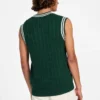 Gilet Eco Holden à col en V et maille torsadée
