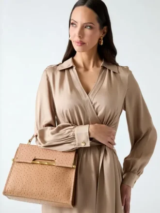 Grand sac à main en cuir Iris
