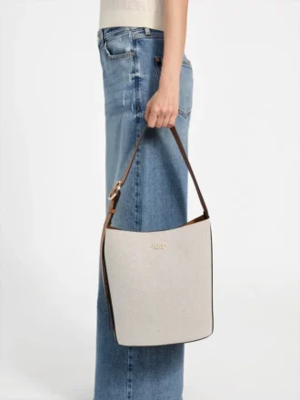 Grand sac seau en toile Nicolette