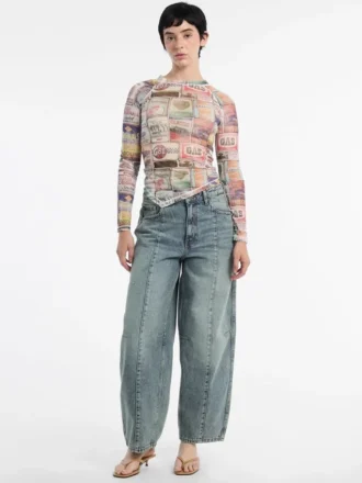 Haut en maille imprimée Guess Originals