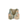 Haut patchwork en denim vintage