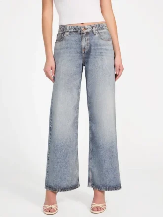 Jeans baggy taille basse éco