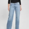 Jeans éco taille basse ample