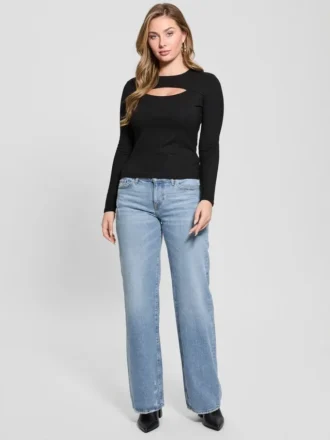 jeans co taille basse ample 2 2 330x440 - Jeans &eacute;co taille basse ample