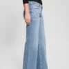 Jeans éco taille basse ample