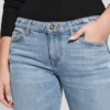 Jeans éco taille basse ample