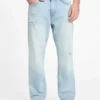 Jeans droit délavé Eco Mason Jeans droit délavé Eco Mason