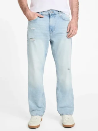 Jeans droit délavé Eco Mason