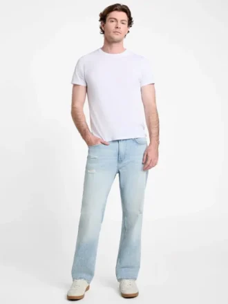 Jeans droit délavé Eco Mason