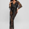 Kimono en dentelle semi-transparente Kimono en dentelle semi-transparente