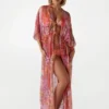 Kimono long en mélange de soie Kimono long en mélange de soie