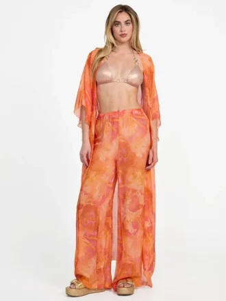 Kimono long en mélange de soie Kimono long en mélange de soie
