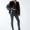 Legging taille haute en cuir Coy Legging taille haute en cuir Coy