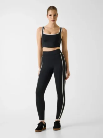 Leggings sans coutures avec bande latérale