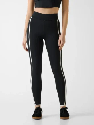 Leggings sans coutures avec bande latérale