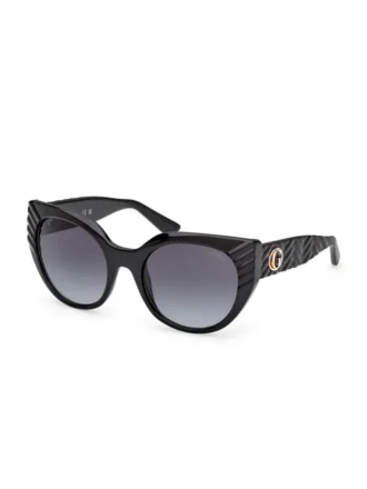 Lunettes de soleil Adina en plastique texturé, forme œil de chat