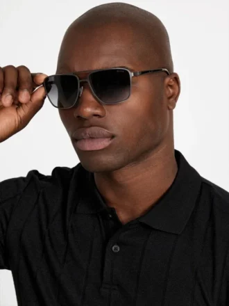 Lunettes de soleil aviateur en métal