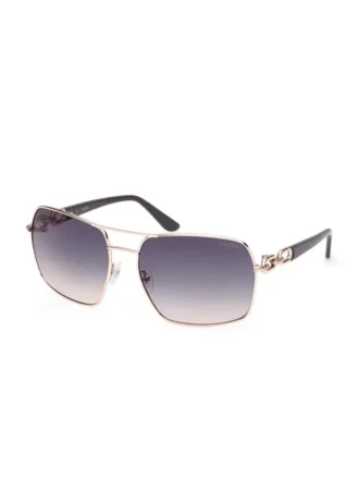 Lunettes de soleil carrées en métal