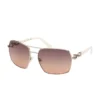 Lunettes de soleil carrées en métal Lunettes de soleil carrées en métal