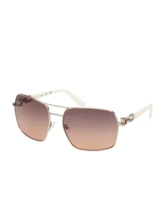 Lunettes de soleil carrées en métal