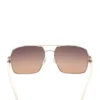 Lunettes de soleil carrées en métal Lunettes de soleil carrées en métal