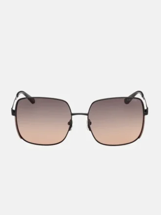 Lunettes de soleil carrées oversize en métal