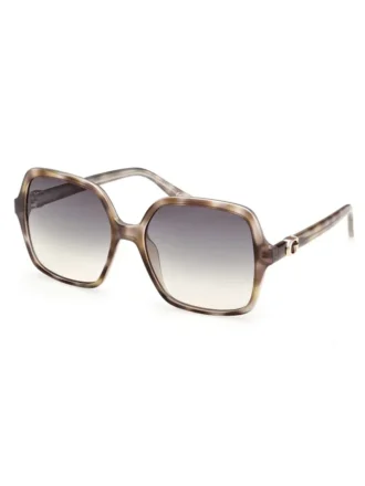Lunettes de soleil carrées oversize en plastique