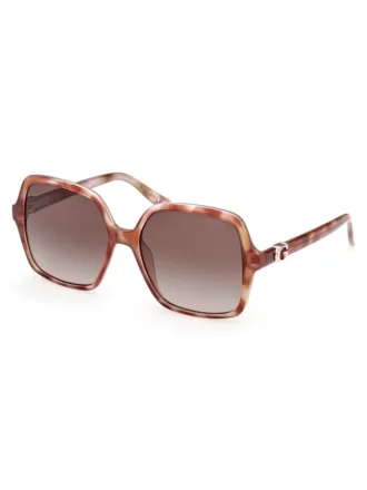 Lunettes de soleil carrées oversize en plastique