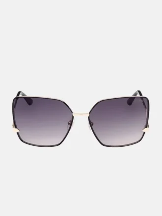 Lunettes de soleil carrées oversize en zigzag
