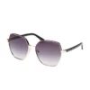 Lunettes de soleil géométriques en métal